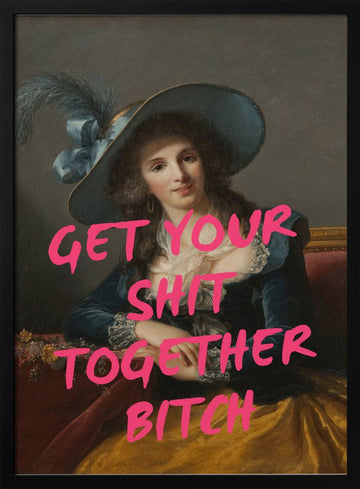 Sassy Lady Quote | Poster - Black Metal Frame Interior