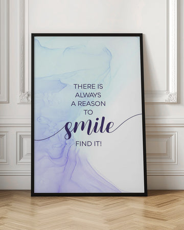Inspirational Smile Quote | Poster - Room Interior 1