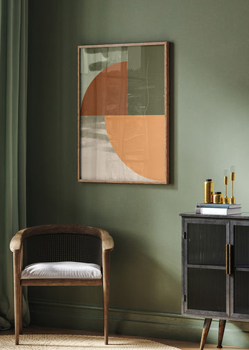 Earthy Abstract Shapes | Poster - Room Interior 2