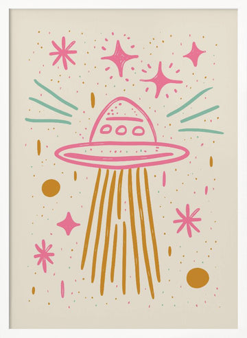 Cosmic Voyage | Poster - White Frame Interior