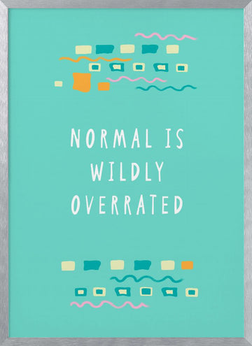 Quirky Abstract Inspiration | Poster - Silver Frame Interior