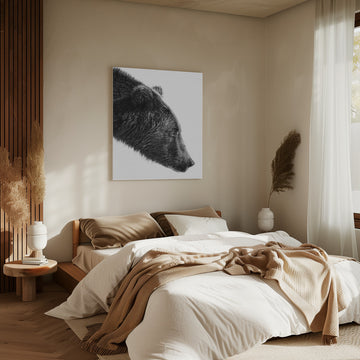 Grizzly Bear Profile | Canvas - Room Interior 2