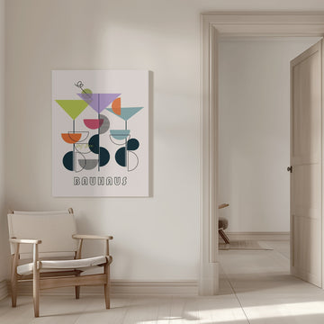 Bauhaus Cocktail Art | Canvas - Room Interior 1