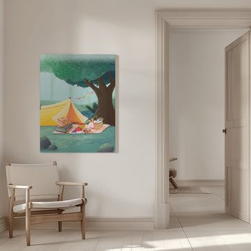 Cozy Forest Picnic | Canvas - Room Interior 1