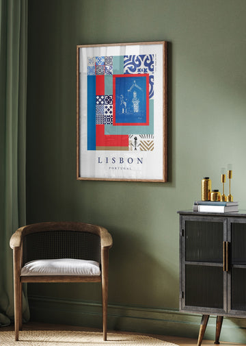 Lisbon Cultural Collage | Poster - Room Interior 2