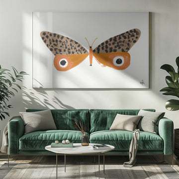 Orange Leopard Butterfly | Poster - Room Interior 1