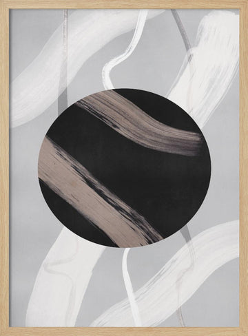 Lines and Shapes 8 | Poster - Wood Frame Interior