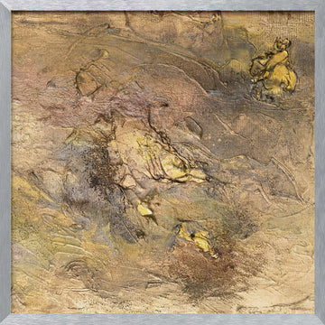 Golden Rider Relief | Poster - Silver Frame Interior