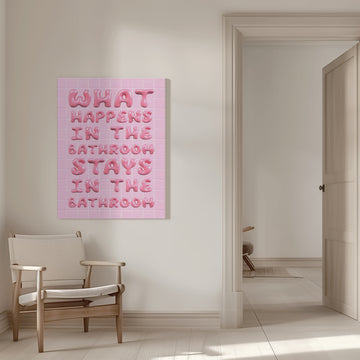 Bubbly Bathroom Rules | Canvas - Room Interior 1