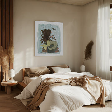 Dreamy Ocean Mermaid | Canvas - Room Interior 2