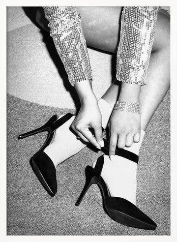 Sparkling Fashion Moment | Poster - White Frame Interior