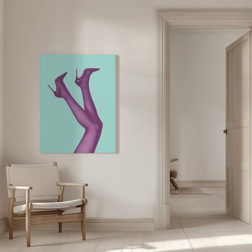 Fashionable Purple Heels | Canvas - Room Interior 1