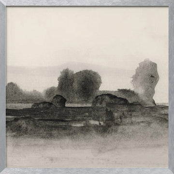 Land 2 | Poster - Silver Frame Interior