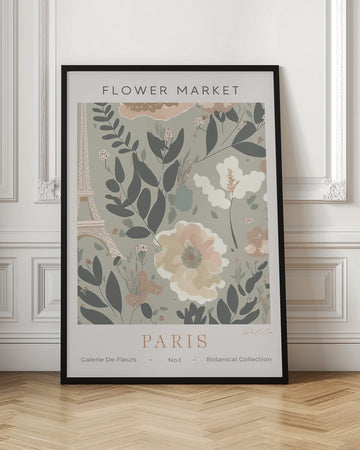 Paris Flower Market | Poster - Room Interior 1