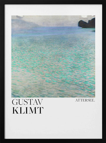 Attersee (1900) Poster | Poster - Black Metal Frame Interior