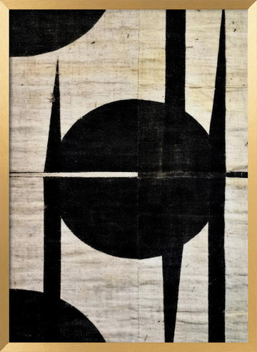 Geometric Harmony | Poster - Gold Frame Interior