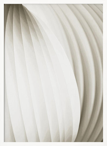 Soft Flowing Curves | Poster - White Frame Interior