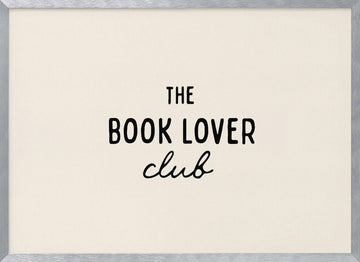 The Book Lover Club | Poster - Silver Frame Interior