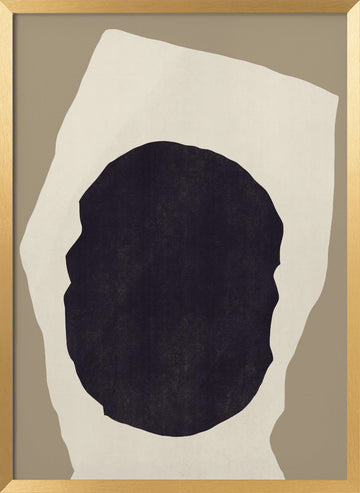 Abstract Organic Form | Poster - Gold Frame Interior