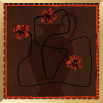 Out of Vase Blooms 3 | Poster - Gold Frame Interior