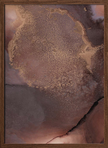 Organic Textures and Earthy Tones | Poster - Walnut Frame Interior
