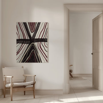 Intersecting Organic Forms | Canvas - Room Interior 1