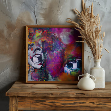 Vibrant Expressive Face | Poster - Room Interior 1