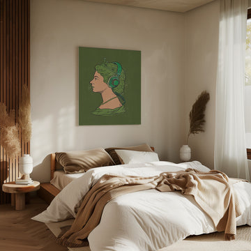Green Queen Beats | Canvas - Room Interior 2