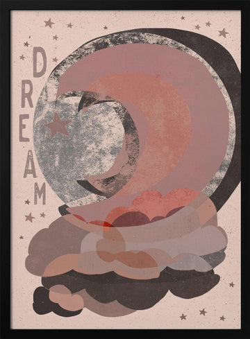 Starry Dreamscape | Poster - Black Metal Frame Interior