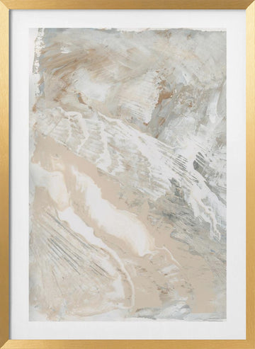Fluid Neutral Texture | Poster - Gold Frame Interior