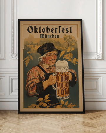 Oktoberfest Bavarian Man | Poster - Room Interior 1
