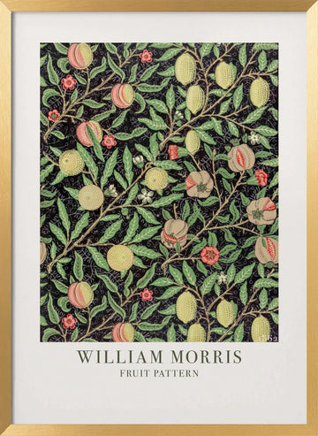 Fruit Pattern | Poster - Gold Frame Interior