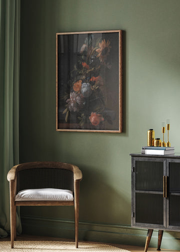 A Bowl of Flowers By Elias Van Den Broeck | Poster - Room Interior 2