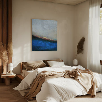 Golden Horizon Abstract | Canvas - Room Interior 2