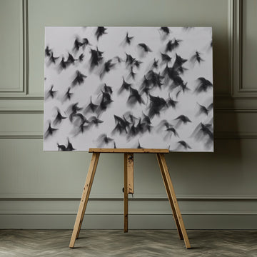 Dynamic Flying Flock | Canvas - Room Interior 1