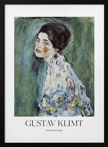 Porträt Einer Dame (1916–1917) Poster | Poster - Black Metal Frame Interior