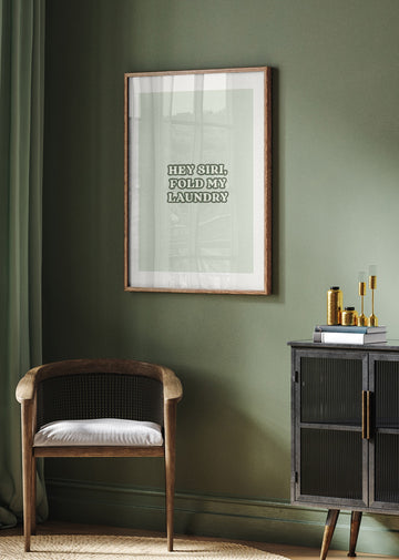 Witty Laundry Message | Poster - Room Interior 2