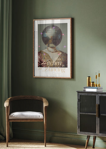 Glamorous Kitchen Dancing | Poster - Room Interior 2