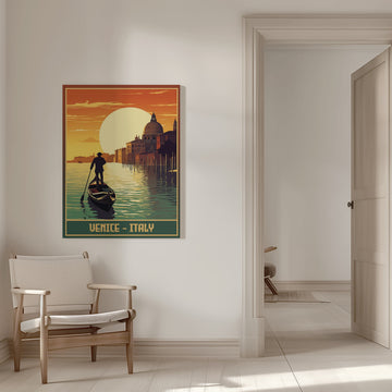 Venice Grand Canal Sunset | Canvas - Room Interior 1