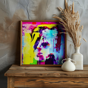Vibrant Abstract Portrait | Poster - Room Interior 1