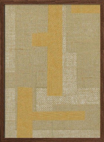 Textured Pathway | Poster - Walnut Frame Interior