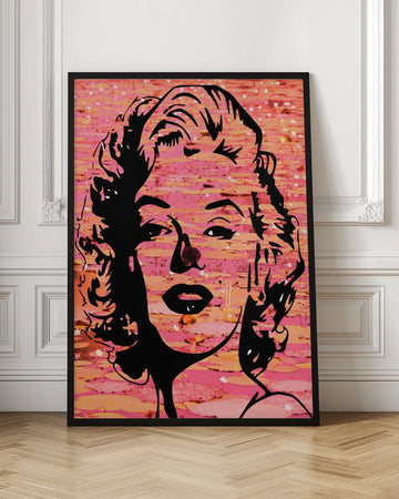 Marilyn Monroe Pink Lotus | Poster - Room Interior 1