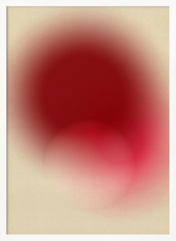 Red Gradient Aura | Poster - White Frame Interior