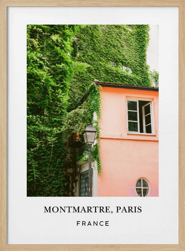 Montmartre Travel poster | Poster - Wood Frame Interior