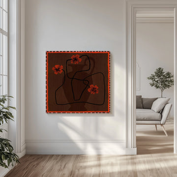 Out of Vase Blooms 3 | Canvas - Room Interior 1