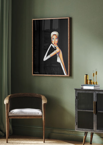 Elegant Fashion Portrait | Poster - Room Interior 2