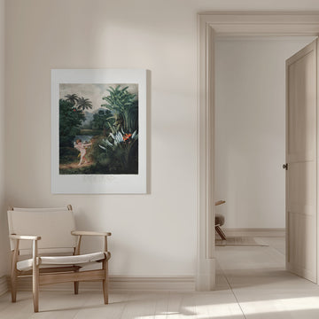 Cupid Inspiring Plants with Love from The Temple of Flora (1807) | Canvas - Room Interior 1