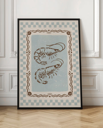 Rustic Shrimp Duo | Poster - Room Interior 1