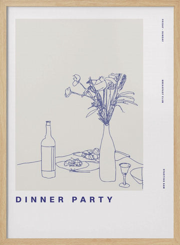Elegant Gathering | Poster - Wood Frame Interior