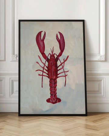 Vibrant Red Lobster | Poster - Room Interior 1